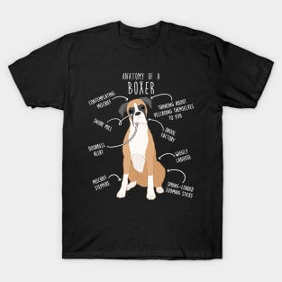 Boxer Dog Fawn Anatomy T-Shirt